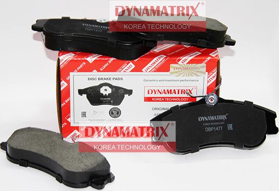 Dynamatrix DBP1477 - Гальмівні колодки, дискові гальма autozip.com.ua