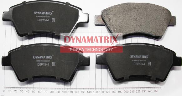 Dynamatrix DBP1544 - Гальмівні колодки, дискові гальма autozip.com.ua