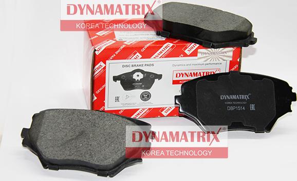 Dynamatrix DBP1514 - Гальмівні колодки, дискові гальма autozip.com.ua