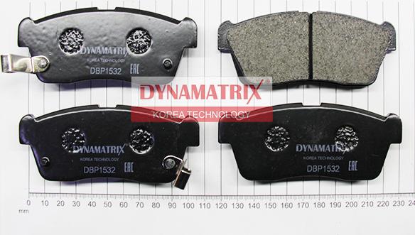 Dynamatrix DBP1532 - Гальмівні колодки, дискові гальма autozip.com.ua