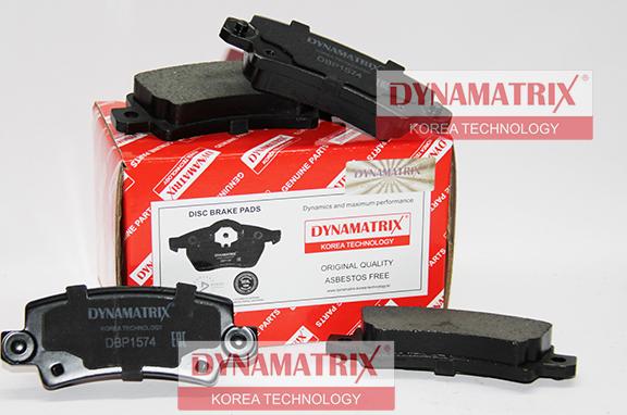 Dynamatrix DBP1574 - Гальмівні колодки, дискові гальма autozip.com.ua