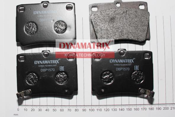 Dynamatrix DBP1570 - Гальмівні колодки, дискові гальма autozip.com.ua