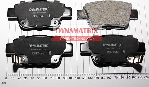 Dynamatrix DBP1649 - Гальмівні колодки, дискові гальма autozip.com.ua