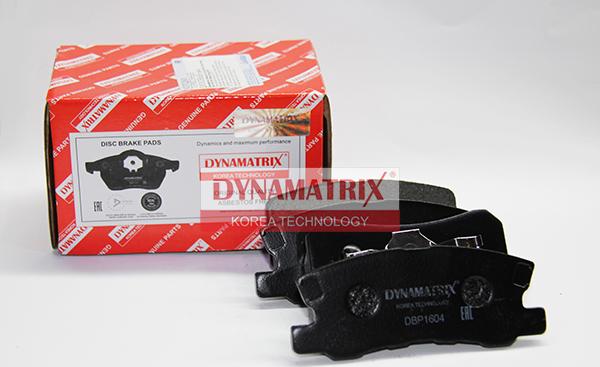 Dynamatrix DBP1604 - Гальмівні колодки, дискові гальма autozip.com.ua