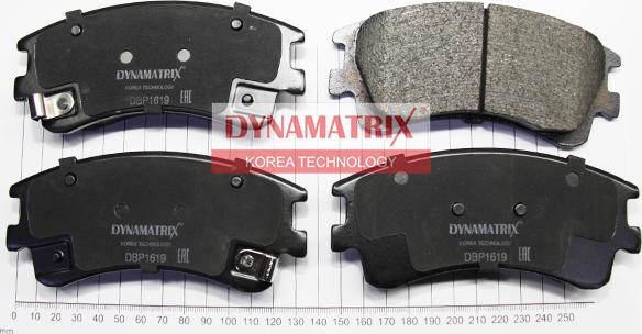 Dynamatrix DBP1619 - Гальмівні колодки, дискові гальма autozip.com.ua