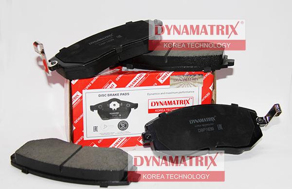 Dynamatrix DBP1639 - Гальмівні колодки, дискові гальма autozip.com.ua