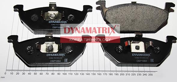 Dynamatrix DBP1094 - Гальмівні колодки, дискові гальма autozip.com.ua