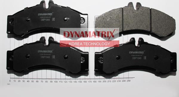 Dynamatrix DBP1043 - Гальмівні колодки, дискові гальма autozip.com.ua