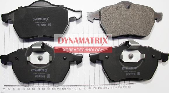 Dynamatrix DBP1068 - Гальмівні колодки, дискові гальма autozip.com.ua
