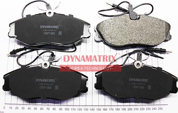 Dynamatrix DBP1063 - Гальмівні колодки, дискові гальма autozip.com.ua