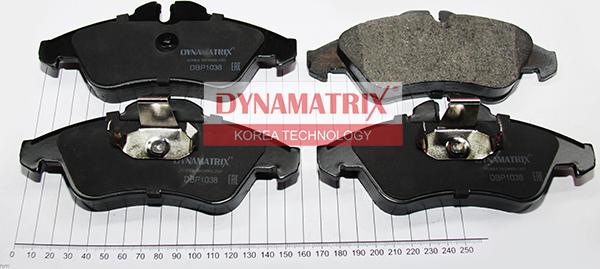 Dynamatrix DBP1038 - Гальмівні колодки, дискові гальма autozip.com.ua