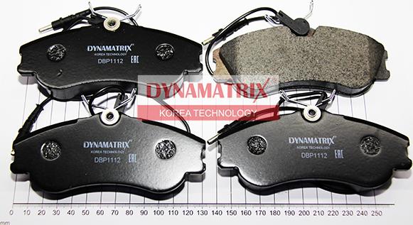 Dynamatrix DBP1112 - Гальмівні колодки, дискові гальма autozip.com.ua