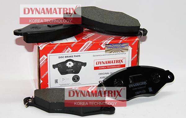 Dynamatrix DBP1135 - Гальмівні колодки, дискові гальма autozip.com.ua