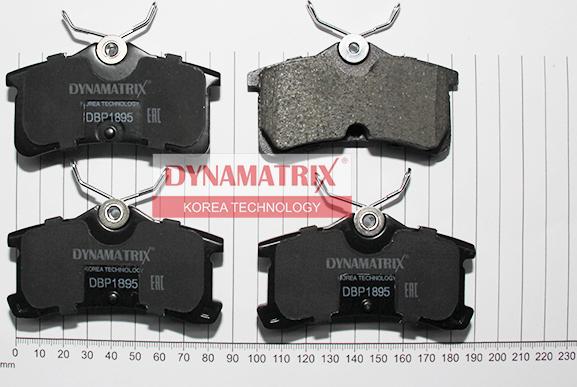 Dynamatrix DBP1895 - Гальмівні колодки, дискові гальма autozip.com.ua
