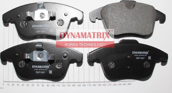 Dynamatrix DBP1897 - Гальмівні колодки, дискові гальма autozip.com.ua