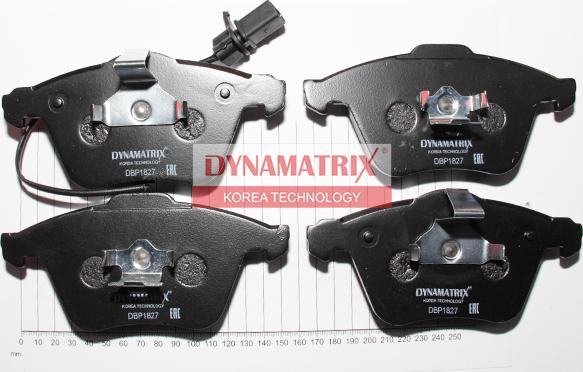 Dynamatrix DBP1827 - Гальмівні колодки, дискові гальма autozip.com.ua
