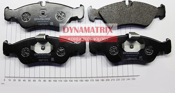 Dynamatrix DBP1876 - Гальмівні колодки, дискові гальма autozip.com.ua