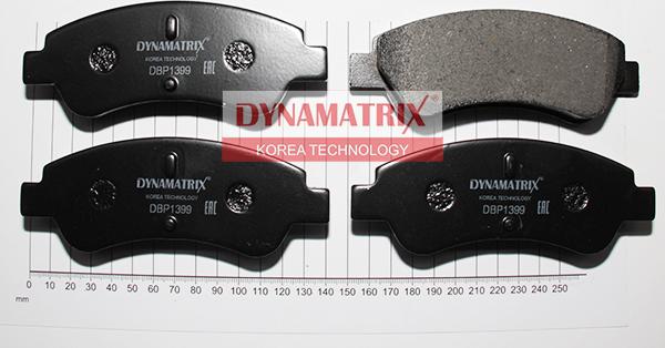 Dynamatrix DBP1399 - Гальмівні колодки, дискові гальма autozip.com.ua