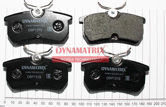 Dynamatrix DBP1319 - Гальмівні колодки, дискові гальма autozip.com.ua