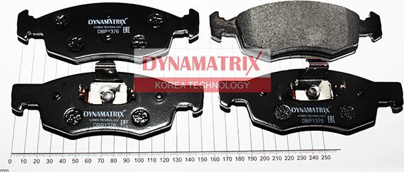 Dynamatrix DBP1376 - Гальмівні колодки, дискові гальма autozip.com.ua