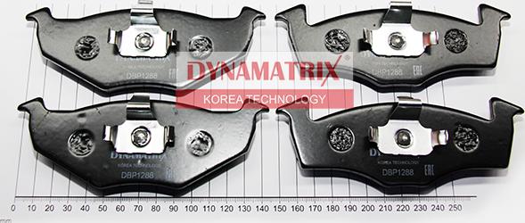 Dynamatrix DBP1288 - Гальмівні колодки, дискові гальма autozip.com.ua