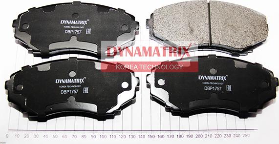 Dynamatrix DBP1757 - Гальмівні колодки, дискові гальма autozip.com.ua