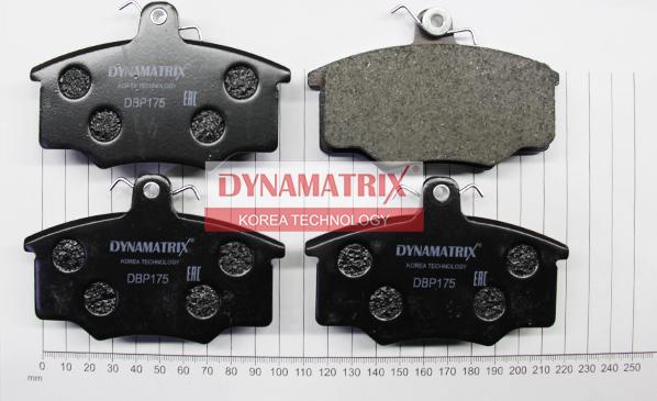 Dynamatrix DBP175 - Гальмівні колодки, дискові гальма autozip.com.ua