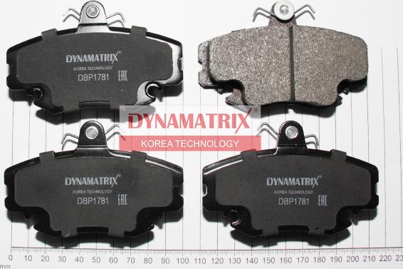 Dynamatrix DBP1781 - Гальмівні колодки, дискові гальма autozip.com.ua