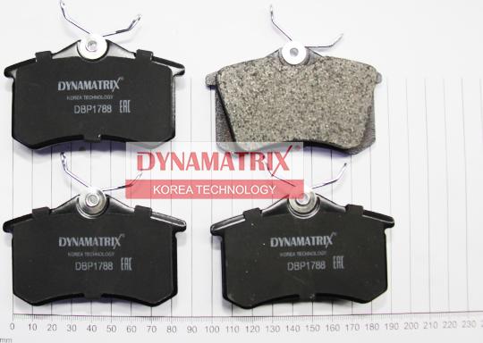 Dynamatrix DBP1788 - Гальмівні колодки, дискові гальма autozip.com.ua