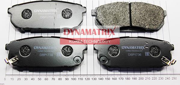 Dynamatrix DBP1736 - Гальмівні колодки, дискові гальма autozip.com.ua