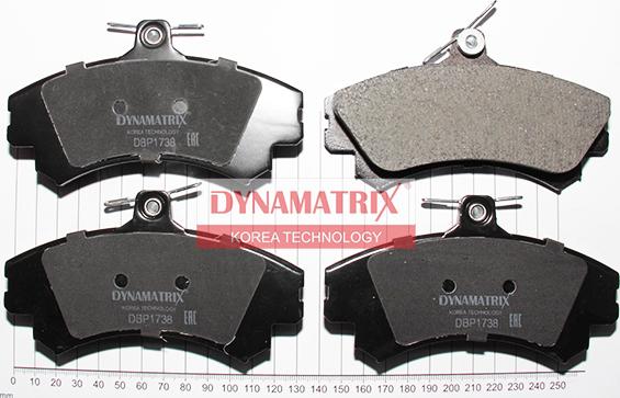 Dynamatrix DBP1738 - Гальмівні колодки, дискові гальма autozip.com.ua