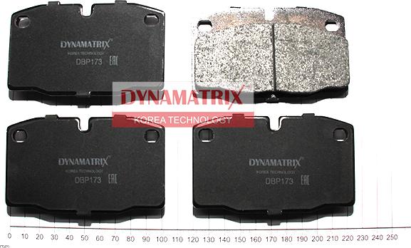 Dynamatrix DBP173 - Гальмівні колодки, дискові гальма autozip.com.ua