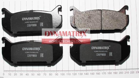 Dynamatrix DBP869 - Гальмівні колодки, дискові гальма autozip.com.ua