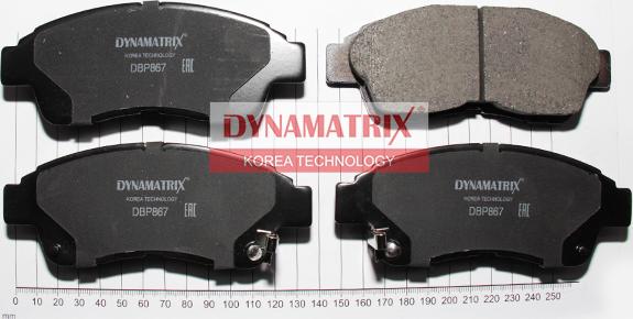 Dynamatrix DBP867 - Гальмівні колодки, дискові гальма autozip.com.ua