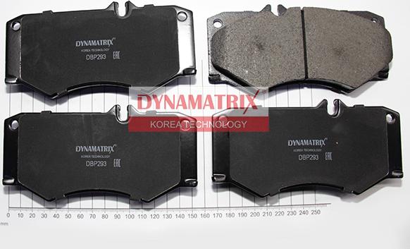 Dynamatrix DBP293 - Гальмівні колодки, дискові гальма autozip.com.ua
