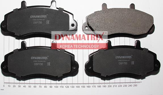 Dynamatrix DBP700 - Гальмівні колодки, дискові гальма autozip.com.ua