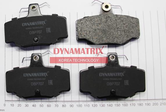 Dynamatrix DBP707 - Гальмівні колодки, дискові гальма autozip.com.ua