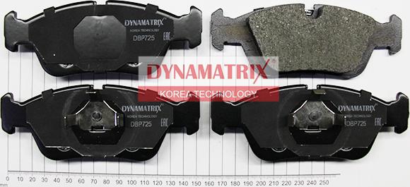 Dynamatrix DBP725 - Гальмівні колодки, дискові гальма autozip.com.ua
