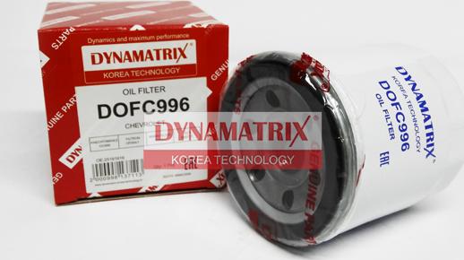 Dynamatrix DOFC996 - Масляний фільтр autozip.com.ua