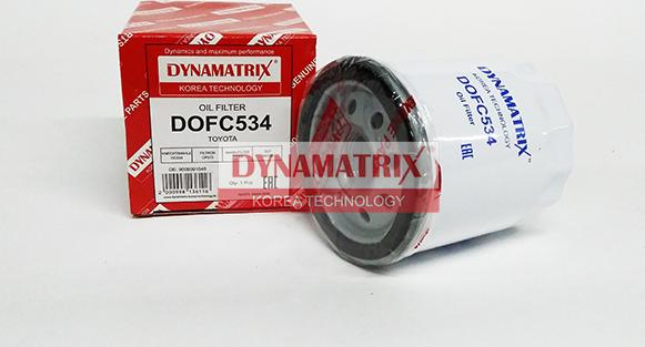 Dynamatrix DOFC534 - Масляний фільтр autozip.com.ua