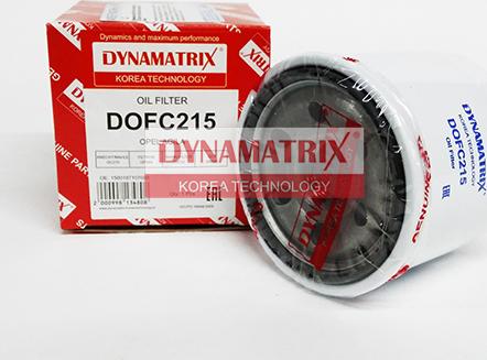Dynamatrix DOFC215 - Масляний фільтр autozip.com.ua