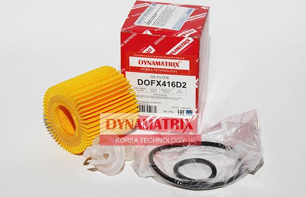 Dynamatrix DOFX416D2 - Масляний фільтр autozip.com.ua