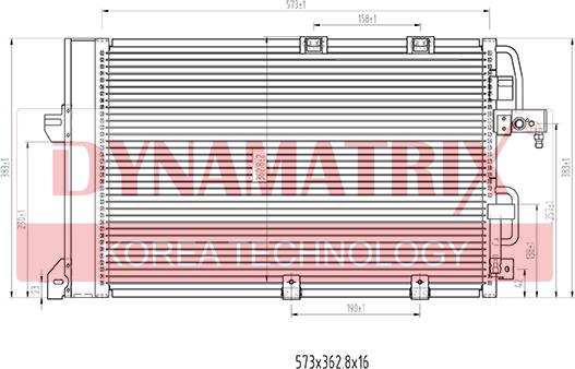 Dynamatrix DR94650 - Конденсатор, кондиціонер autozip.com.ua