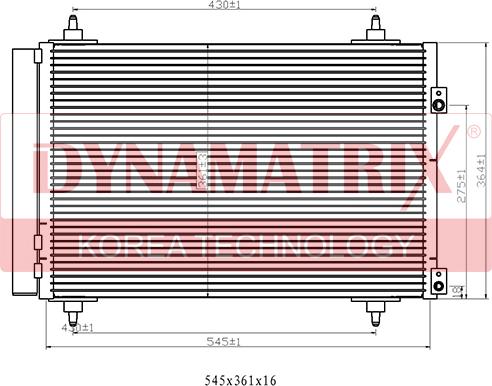 Dynamatrix DR94826 - Конденсатор, кондиціонер autozip.com.ua