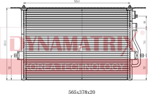 Dynamatrix DR94308 - Конденсатор, кондиціонер autozip.com.ua