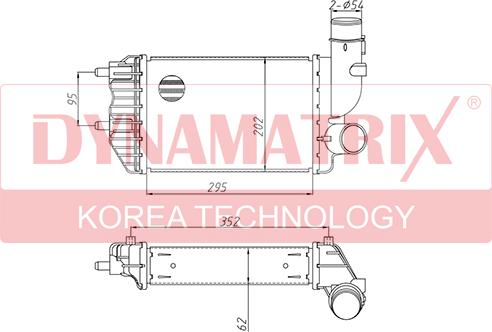 Dynamatrix DR96889 - Интеркулер autozip.com.ua