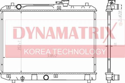 Dynamatrix DR64177 - Радіатор, охолодження двигуна autozip.com.ua