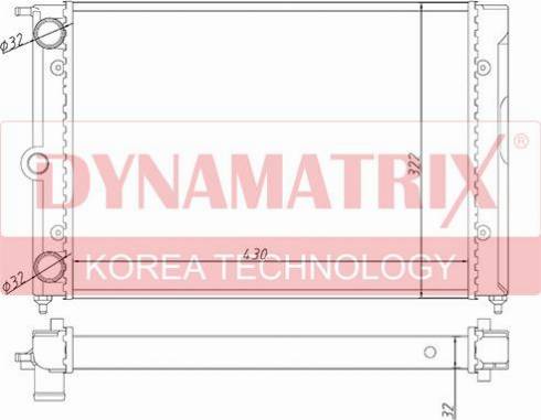 Dynamatrix DR651631 - Радіатор, охолодження двигуна autozip.com.ua