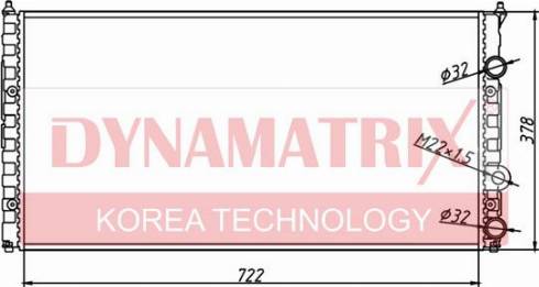 Dynamatrix DR652491 - Радіатор, охолодження двигуна autozip.com.ua