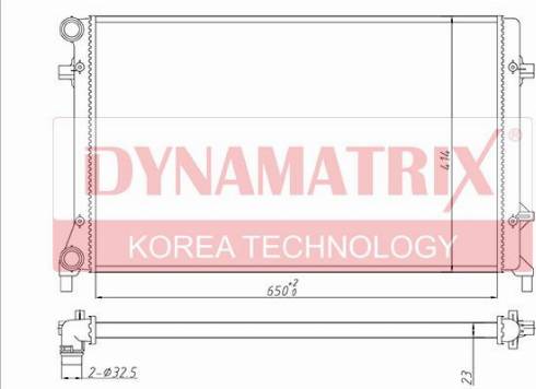 Dynamatrix DR65277 - Радіатор, охолодження двигуна autozip.com.ua